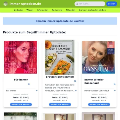 Screenshot immer-uptodate.de