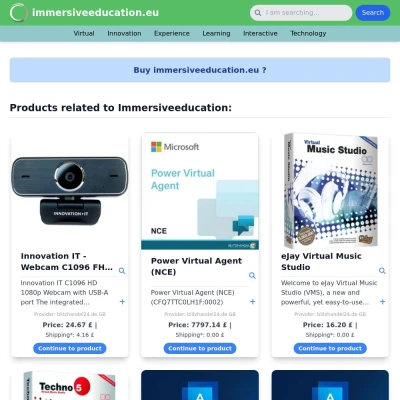 Screenshot immersiveeducation.eu