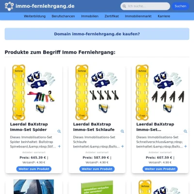 Screenshot immo-fernlehrgang.de