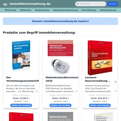 Screenshot immobilenverwaltung.de