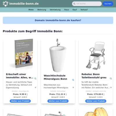 Screenshot immobilie-bonn.de