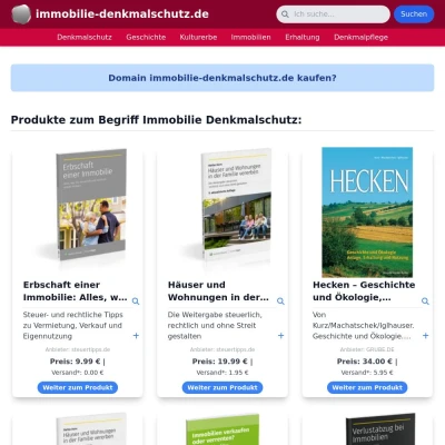 Screenshot immobilie-denkmalschutz.de