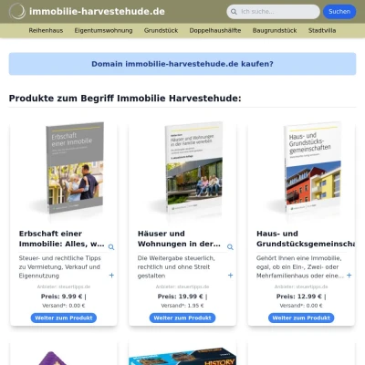 Screenshot immobilie-harvestehude.de