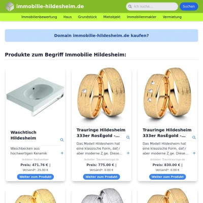 Screenshot immobilie-hildesheim.de