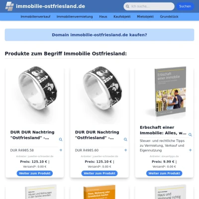 Screenshot immobilie-ostfriesland.de