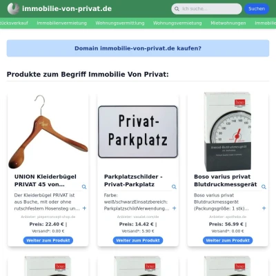 Screenshot immobilie-von-privat.de