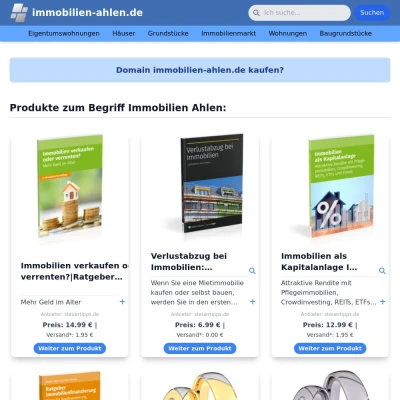 Screenshot immobilien-ahlen.de