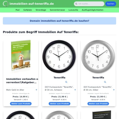 Screenshot immobilien-auf-teneriffa.de
