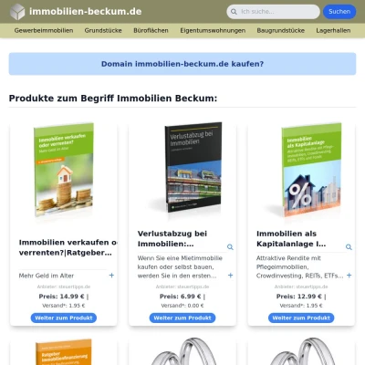 Screenshot immobilien-beckum.de