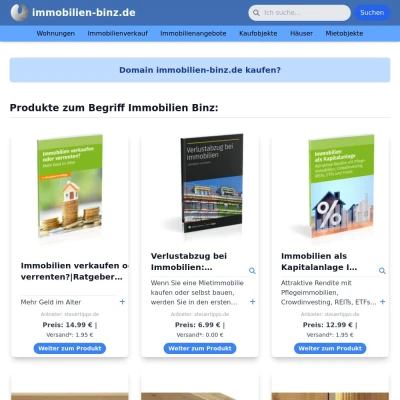 Screenshot immobilien-binz.de