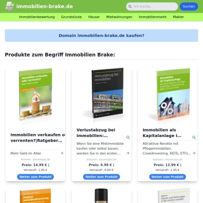 Screenshot immobilien-brake.de