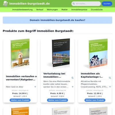 Screenshot immobilien-burgstaedt.de