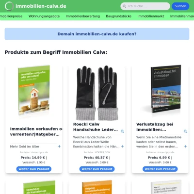 Screenshot immobilien-calw.de