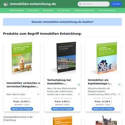 Screenshot immobilien-entwicklung.de