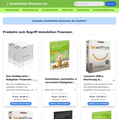 Screenshot immobilien-finanzen.de