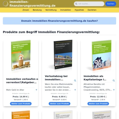 Screenshot immobilien-finanzierungsvermittlung.de