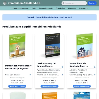 Screenshot immobilien-friedland.de