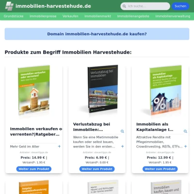 Screenshot immobilien-harvestehude.de