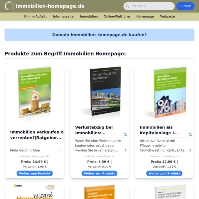 Screenshot immobilien-homepage.de