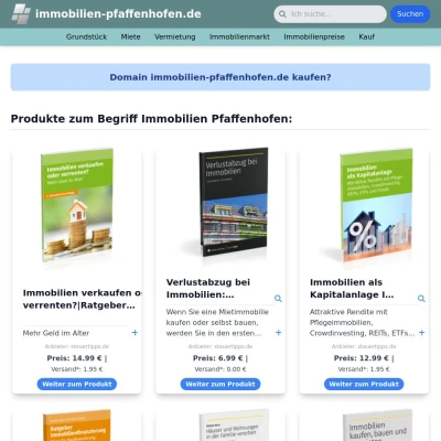 Screenshot immobilien-pfaffenhofen.de