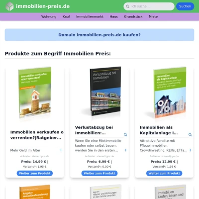 Screenshot immobilien-preis.de