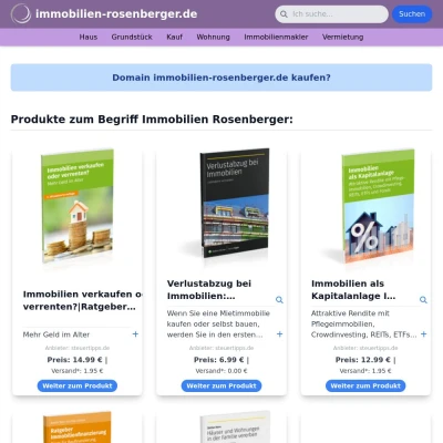 Screenshot immobilien-rosenberger.de