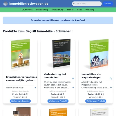 Screenshot immobilien-schwaben.de