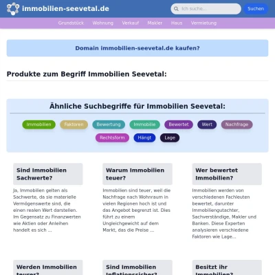 Screenshot immobilien-seevetal.de