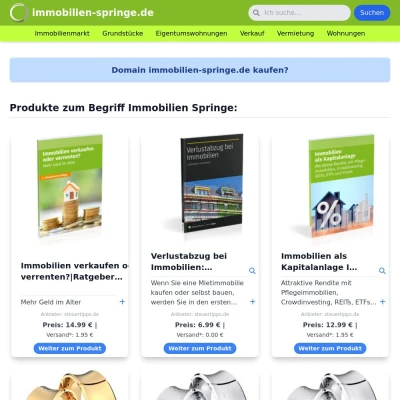 Screenshot immobilien-springe.de