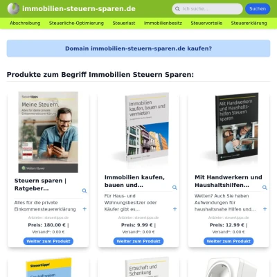 Screenshot immobilien-steuern-sparen.de