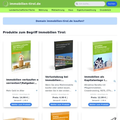 Screenshot immobilien-tirol.de