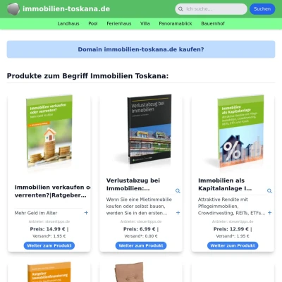 Screenshot immobilien-toskana.de