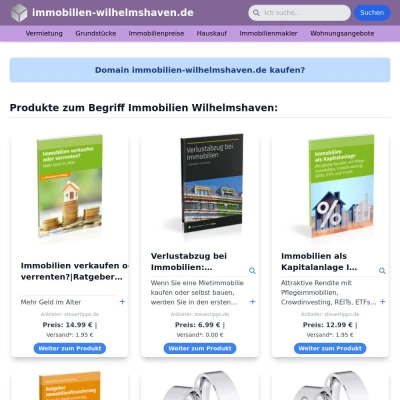 Screenshot immobilien-wilhelmshaven.de