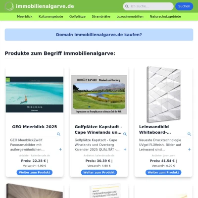 Screenshot immobilienalgarve.de