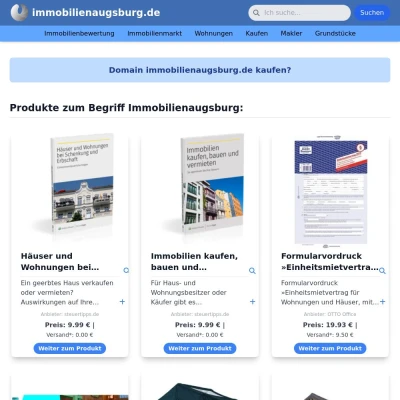 Screenshot immobilienaugsburg.de