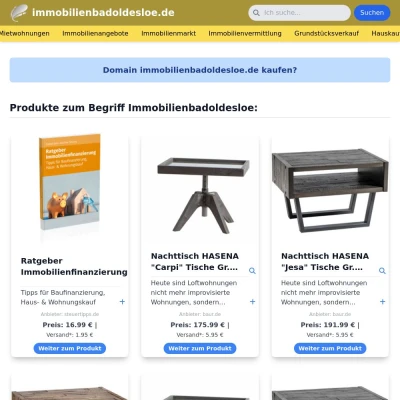 Screenshot immobilienbadoldesloe.de