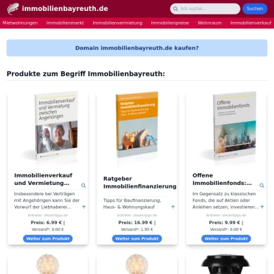 Screenshot immobilienbayreuth.de