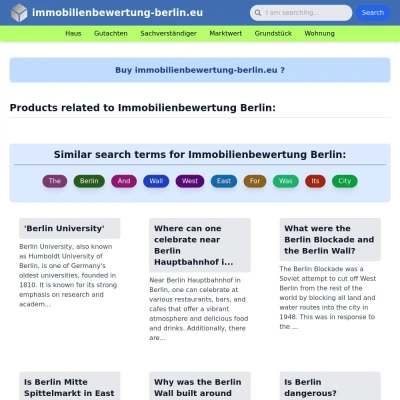 Screenshot immobilienbewertung-berlin.eu