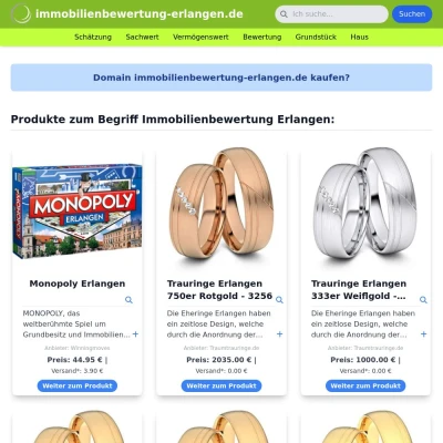 Screenshot immobilienbewertung-erlangen.de