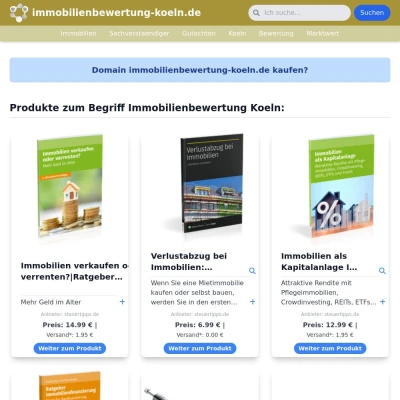 Screenshot immobilienbewertung-koeln.de