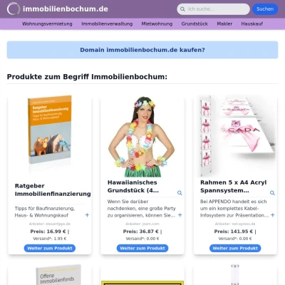 Screenshot immobilienbochum.de