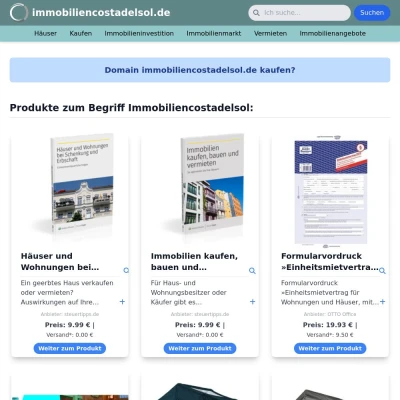 Screenshot immobiliencostadelsol.de