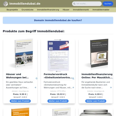 Screenshot immobiliendubai.de