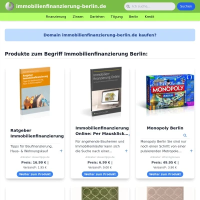 Screenshot immobilienfinanzierung-berlin.de