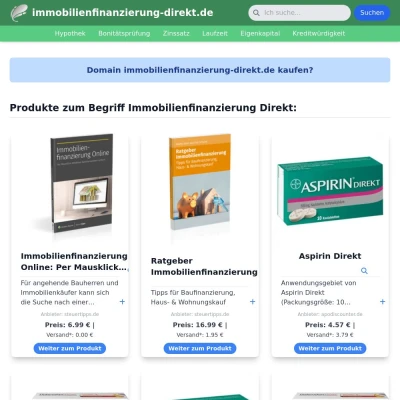 Screenshot immobilienfinanzierung-direkt.de