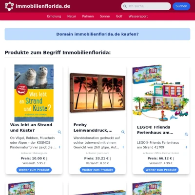 Screenshot immobilienflorida.de