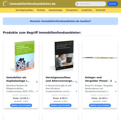 Screenshot immobilienfondsanbieter.de