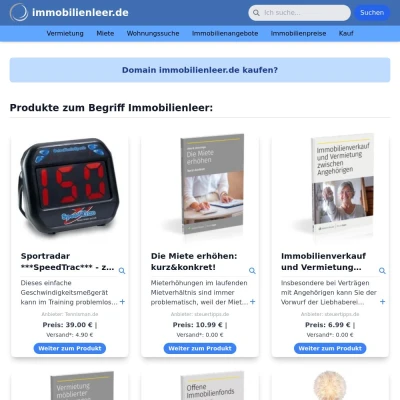 Screenshot immobilienleer.de