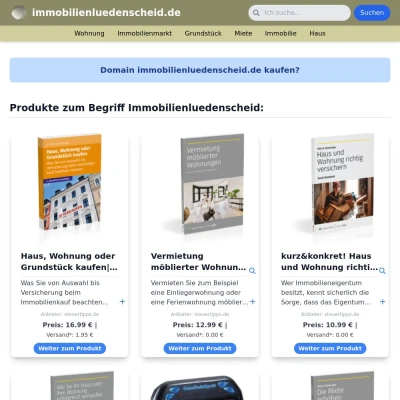 Screenshot immobilienluedenscheid.de