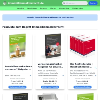 Screenshot immobilienmaklerrecht.de